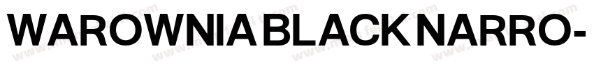 WAROWNIA BLACK NARRO字体转换
